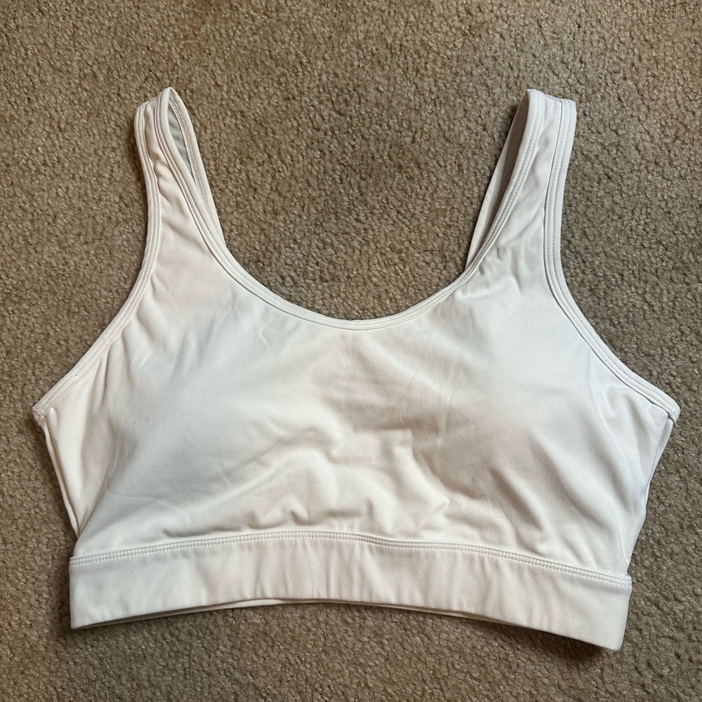 XL white NVGTN sports bra/ Top